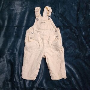 Baby GAP‎ Cream Corduroy Overalls 6-12M